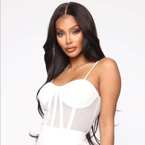 Fashion Nova Boss Babe Jumpsuit White XS